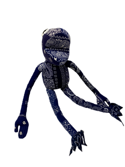 【中古】レディメイド READY MADE BANDANA FROG MAN フロッグマン ぬいぐるみ メンズジュエリー・アクセサリー その他 ブルー 201goods-506