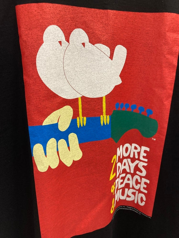 ヴィンテージ VINTAGE  ITEM 90s 90's ヴィンテージ WOOD STOCK Music Festival Shirt ウッドストックミュージックフェスティバル フェスT US古着 袖シングル Tシャツ プリント ブラック Lサイズ 101MT-2293