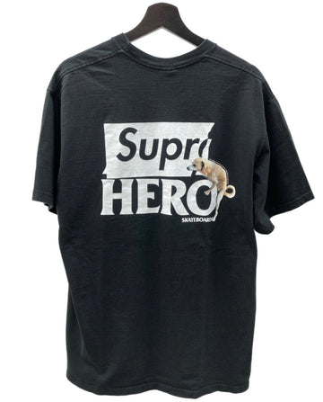 シュプリーム SUPREME ANTIHERO Dog Tee アンタイ ヒーロー ドッグ Tシャツ 黒 Tシャツ プリント ブラック Lサイズ 104MT-1428