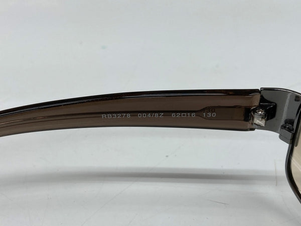 レイバン Ray-Ban SUNGLASSES サングラス メタルフレーム アイウェア 眼鏡 茶 RB3278 眼鏡・サングラス サングラス ロゴ ブラウン 104G-48