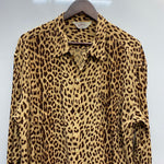 【曜日割引対象外】 スターオブハリウッド STAR OF HOLLYWOOD 長袖 レーヨン オープンカラーシャツ SH29489 長袖シャツ ブラウン XXLサイズ 201MT-4476 VB