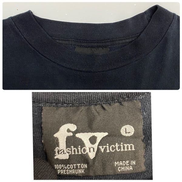 【曜日割引対象外】 ファッションビクティム Fashion Victim 00's SIN CITY CHOPPERS 長袖カットソー シルバー Lサイズ 201MT-4039 VB