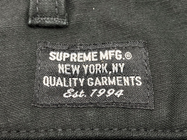 シュプリーム SUPREME Cargo Short カーゴ ショーツ ミリタリー ボタンフライ 黒 無地 ハーフパンツ ブラック サイズ 36 104MB-306