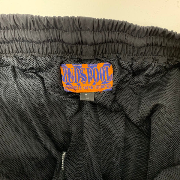バッズプール BUDSPOOL CLASSIC LOGO NYLON PANTS ボトムスその他 ブラック Lサイズ 201MB-1216