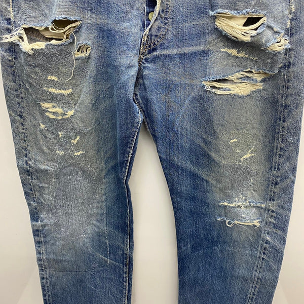 【曜日割引対象外】 リーバイス Levi's 60's 501XX ギャラ無し 紙パッチ デニム ブルー W34サイズ 201MB-969 VB