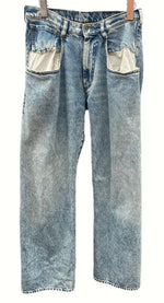 メゾンマルジェラ Maison Margiela ストレート ジーンズ コントラスト ポケット STRAIGHT JEANS CONTRAST POCKET DENIM INDIGO インディゴ BLUE 青 S51LA0052 S30513 デニム 無地 ブルー 104LB-8