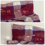 【曜日割引対象外】 ヴィンテージ vintage ~60's MEN OF THE WEST レーヨン チェックシャツ 長袖シャツ レッド 201MT-4702 VB