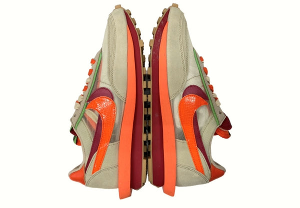 ナイキ NIKE × CLOT クロット × SACAI サカイ LDWAFFLE NET ORANGE BLAZE ワッフル ネット オレンジブレイズ 薄茶 赤 DH1347-100 メンズ靴 スニーカー ベージュ 27.5cm 104-shoes495