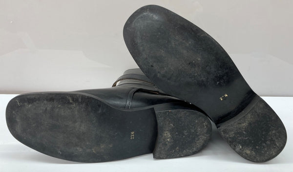 コムデギャルソン COMME des GARCONS トリコ tricot ミドルブーツ ジョッパー ジョードプル BOOTS ベルト レザー 日本製 BLACK 黒 レディース靴 ブーツ エンジニア ブラック SIZE23 1/2 104S-1016