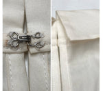 コムデギャルソン COMME des GARCONS 2015年製 七分袖 ぺプラム ブラウス 丸襟 ラウンドカラー フリル ティアード コットン 日本製 WHITE 白 TP-B018 半袖シャツ アシンメトリー ホワイト Mサイズ 104LT-161