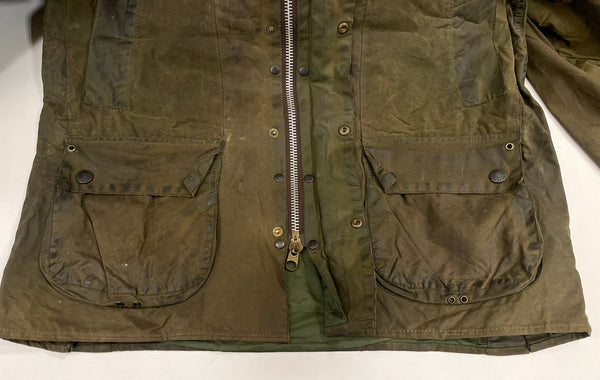 バブアー BARBOUR 90's 90年代 3ワラント BEDALE ビデイル ワックス コットン ジャケット オイルドジャケット VINTAGE ヴィンテージ A100 C42 ジャケット カーキ 101MT-5341