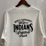 東京インディアンズ TOKYO INDIANS Motorcycle Club L/S Tee ロンT ホワイト XLサイズ 201MT-4405