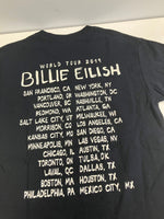 US US古着 Billie Eilish ビリー・アイリッシュ When We All Fall Asleep, Where Do We Go? オフィシャル Tシャツ ブラック Sサイズ 101MT-4692