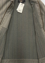 ダブルアールエル RRL STRIPE WORK JACKET ストライプ ワーク ジャケット ジップアップ CONMAR社 Ralph Lauren 茶 MNRROTWM5L00072 ジャケット ストライプ ブラウン Mサイズ 104MT-1379