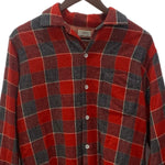 【曜日割引対象外】 ヴィンテージ vintage 50's 50s 50年代 MYLAN オープンカラーボックスシャツ 長袖シャツ レッド 201MT-3571 VB