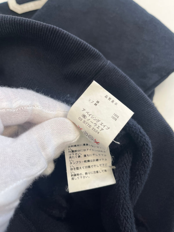 ア ベイシング エイプ A BATHING APE 00s 初期 SWEAT VARSITY JACKET GENERAL MADE ジェネラル スタジャン スウェット 裏原 ヴィンテージ BAPE ジャケット ブラック Mサイズ 101MT-5137