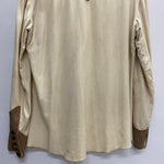 【曜日割引対象外】 ヴィンテージ vintage 40’s Circle A Western Wear Rayon Gabardine Shirt USA製 長袖シャツ ベージュ 201MT-4446 VB