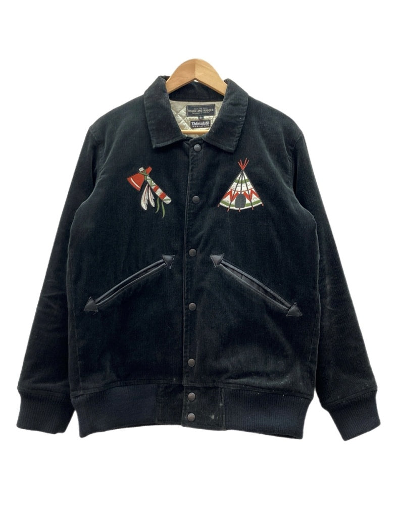 ROUGH AND RUGGED コーデュロイジャケット　スカジャン スカジャン ROUGH AND RUGGED コーディロイジャケット