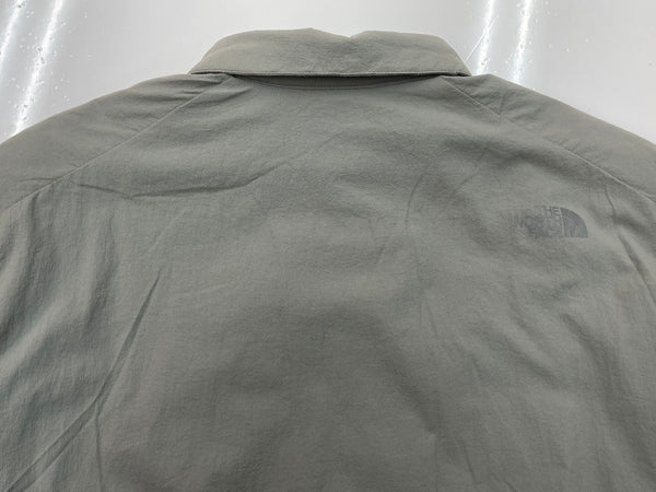 ザノースフェイス THE NORTH FACE October MID SHIRT オクトーバーミッドシャツ アウトドア スナップボタン フリースライニング NR62502 長袖シャツ ロゴ グレー Sサイズ 104MT-2178