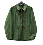 ミリタリー Military スウェーデン軍 M69 タンカースジャケット SWEDISH ARMY ユーロ ハの字 ジップ 緑 サイズ C44 ジャケット 無地 グリーン 104MT-1483