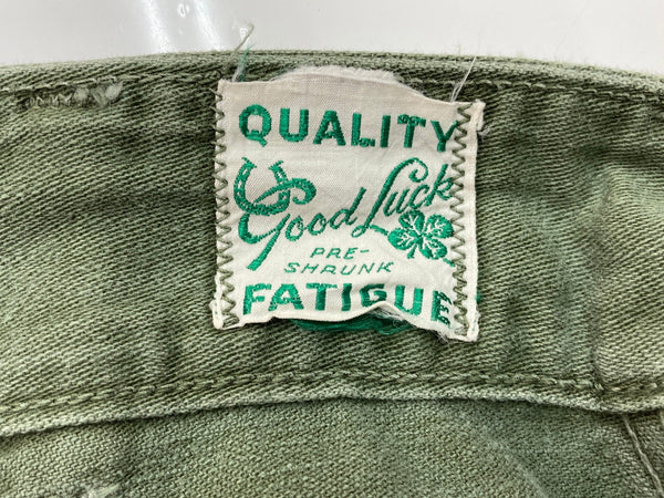 ミリタリー Military 40s 40年代 U.S.ARMY アメリカ軍 ベイカーパンツ 13スターボタン OG-107 SERVAL 片爪 無地 カーゴパンツ カーキ 104MB-366