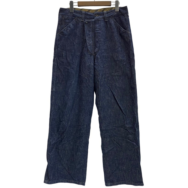 【曜日割引対象外】 アグリー AGRY H.Light&Sons 90's リネン混 ワイド デニムパンツ デニム ブルー 32サイズ 201MB-1001 VB