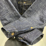 【曜日割引対象外】 ニートスタイル Neat Style KIWAMI WWII ”極み”大戦モデル 錆ボタン デニム ジャケット ブルー 46サイズ 201MT-4697 VB