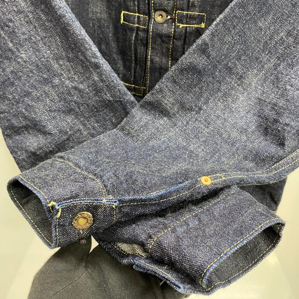 【曜日割引対象外】 ニートスタイル Neat Style KIWAMI WWII ”極み”大戦モデル 錆ボタン デニム ジャケット ブルー 46サイズ 201MT-4697 VB