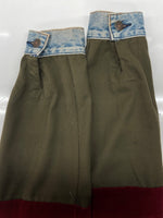 アパッチ APACHE REMAKE DENIM JACKET リメイク デニム ジャケット Gジャン ボタン ジャージ アウター インディゴ 青 ジャケット ロゴ マルチカラー Fサイズ 104MT-2214