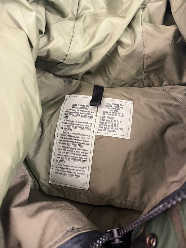 ミリタリー Military 80s 80's U.S.ARMY ECWCS GORE-TEX PARKA 1st Gen 初期型パーカー DLA100-87-C-0600 X-SMALL REGULAR ジャケット マルチカラー 101MT-5430