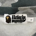 アベイシングエイプ A BATHING APE Camo Ape Head Crewneck Sweatshirt 001SWK801005M スウェット グレー Lサイズ 201MT-4795