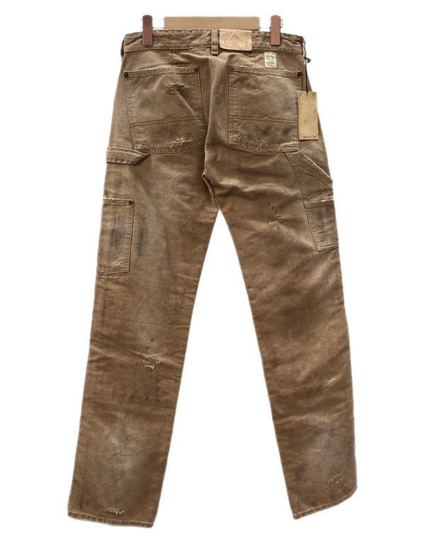 ラルフローレン RalphLauren Denim & Supply STUDS DOUBLE KNEE WORK PANTS スタッズ ダブル ニー ワーク パンツ ジップフライ 加工 ズボン 茶 総柄 ボトムスその他 ブラウン サイズ 28/32 104MB-379