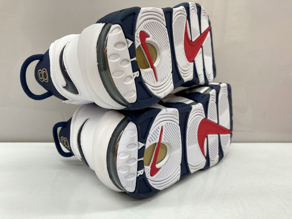 ナイキ NIKE 20年製 AIR MORE UPTEMPO OLYMPIC エア モア アップテンポ オリンピック シューズ バスケ 白 紺 414962-104 メンズ靴 スニーカー ネイビー 30cm 104S-670