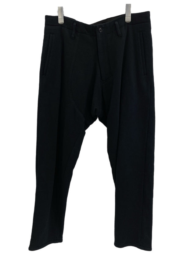 ヨウジ ヤマモト YOHJIYAMAMOTO BLACK Scandal BLACK 右前股マチスウェットパンツ 変形 黒 HC-P78-017 ボトムスその他 ブラック サイズ2 101MB-561
