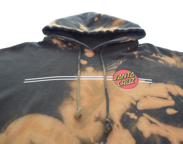 サンタクルーズ SANTA CRUZ 90s 00s ロゴプリントフーディー ブリーチ加工 90's 00's  パーカ マルチカラー 3Lサイズ 103MT-3387