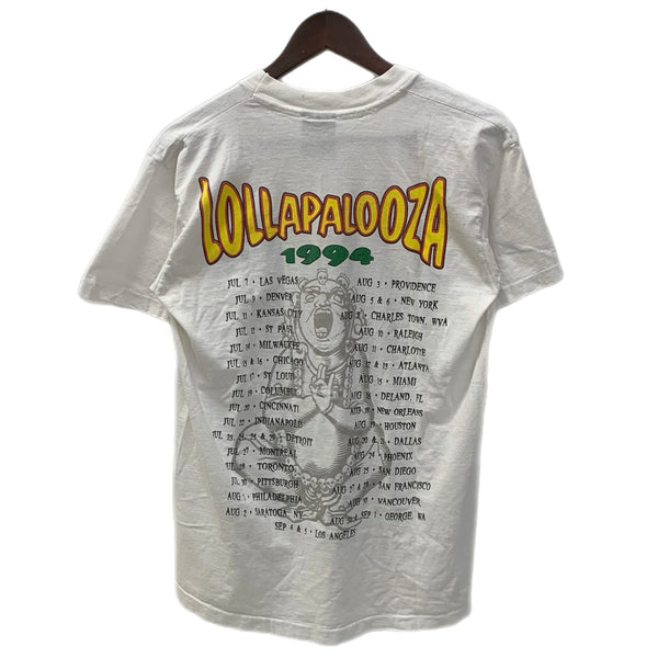 【曜日割引対象外】 バンド band 90’s 90s 90年代 ロラパルーザ LOLLAPALOOZA 1994年フェスT Tシャツ ホワイト Lサイズ 201MT-3606 VB