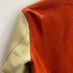 【曜日割引対象外】 マッコイ McCOY SPORTSWEAR 旧タグ 袖レザー ウール スタジャン  ジャケット オレンジ 36サイズ 201MT-4647 VB