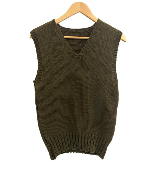 ミリタリー Military 40's 40s 40年代 AMERICAN RED CROSS WOOL KNIT VEST アメリカンレッドクロス 赤十字 アメリカ軍 ニット - ベスト カーキ フリーサイズ 101MT-3626