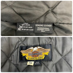 【曜日割引対象外】 ハーレーダビッドソン HARLEY-DAVIDSON 襟ボア ダブルライダース レザー ジャケット ブラック 38サイズ 201MT-4499 VB