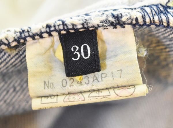 ヒステリックグラマー HYSTERIC GLAMOUR SP加工 小窓リペア スリムストレートPT デニムパンツ  0243AP17 デニム ブルー 30 103MB-694