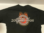 ハーレーダビットソン Harley Davidson 00's 00s FRUIT OF THE LOOM Street Vibrations Metal Music Motorcycles 2000  Tシャツ ブラック Lサイズ 101MT-3276