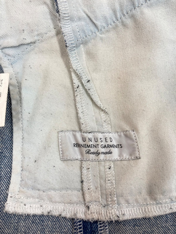 アンユーズド UNUSED 16AW REMAKE PATCHWORK DENIM リメイク パッチワーク デニム 再構築 ジップフライ ズボン パンツ 青 無地 UW0542 デニム ブルー サイズ 2 104MB-141