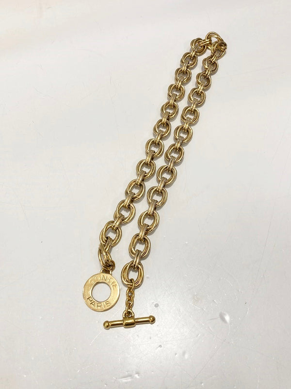 ゴンティエ パリ GONTIE PARIS チェーンネックレス ゴールド系 ロゴ メンズジュエリー・アクセサリー ネックレス・ペンダント ゴールド 101goods-153