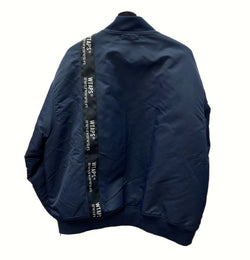 ダブルタップス WTAPS 22AW TEAM JACKET NYLON.T WILL. UT813 チーム ナイロン ツイル ブルゾン 中わた NAVY 紺 222TQDT-JKM01 SIZE03 ジャケット 刺繍 ネイビー 104MT-751