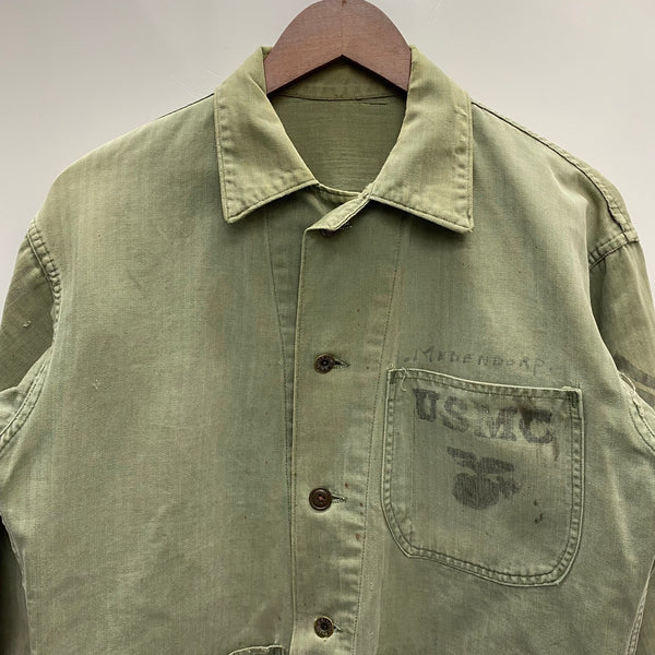 【曜日割引対象外】 ヴィンテージ vintage 40's USMC P-47 HBT ジャケット カーキ 201MT-3744 VB