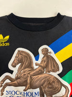 アディダス adidas 90s 90's 銀タグ OLD adidas 1956 STOCKHOLM OLYMPIC ヴィンテージ スウェット マルチカラー Lサイズ 101MT-5319