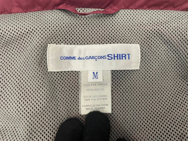 コムデギャルソンシャツ COMME des GARCONS SHIRT 09SS マルチカラージップアップナイロンジャケット S17902 ジャケット ワインレッド 601MT-77