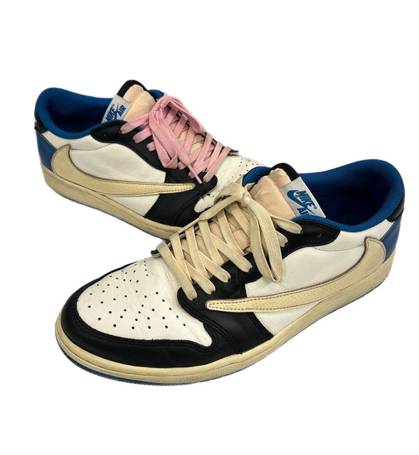 ジョーダン JORDAN NIKE Air Jordan 1 Low OG SP×Travis Scott×Fragment Military Blue トラヴィススコット × フラグメント DM7866-140 メンズ靴 スニーカー ブルー 29cm 101sh-2373