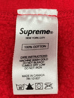 シュプリーム SUPREME REVRSE WEAVE BOX LOGO PULLOVER SWEAT リバースウィーブ ボックスロゴ プルオーバー トレーナー RED 赤  スウェット 刺繍 レッド Mサイズ 104MT-725