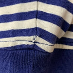 シュプリーム SUPREME 15aw Supreme Striped Logo L/S Top ロンT ネイビー Mサイズ 201MT-4329